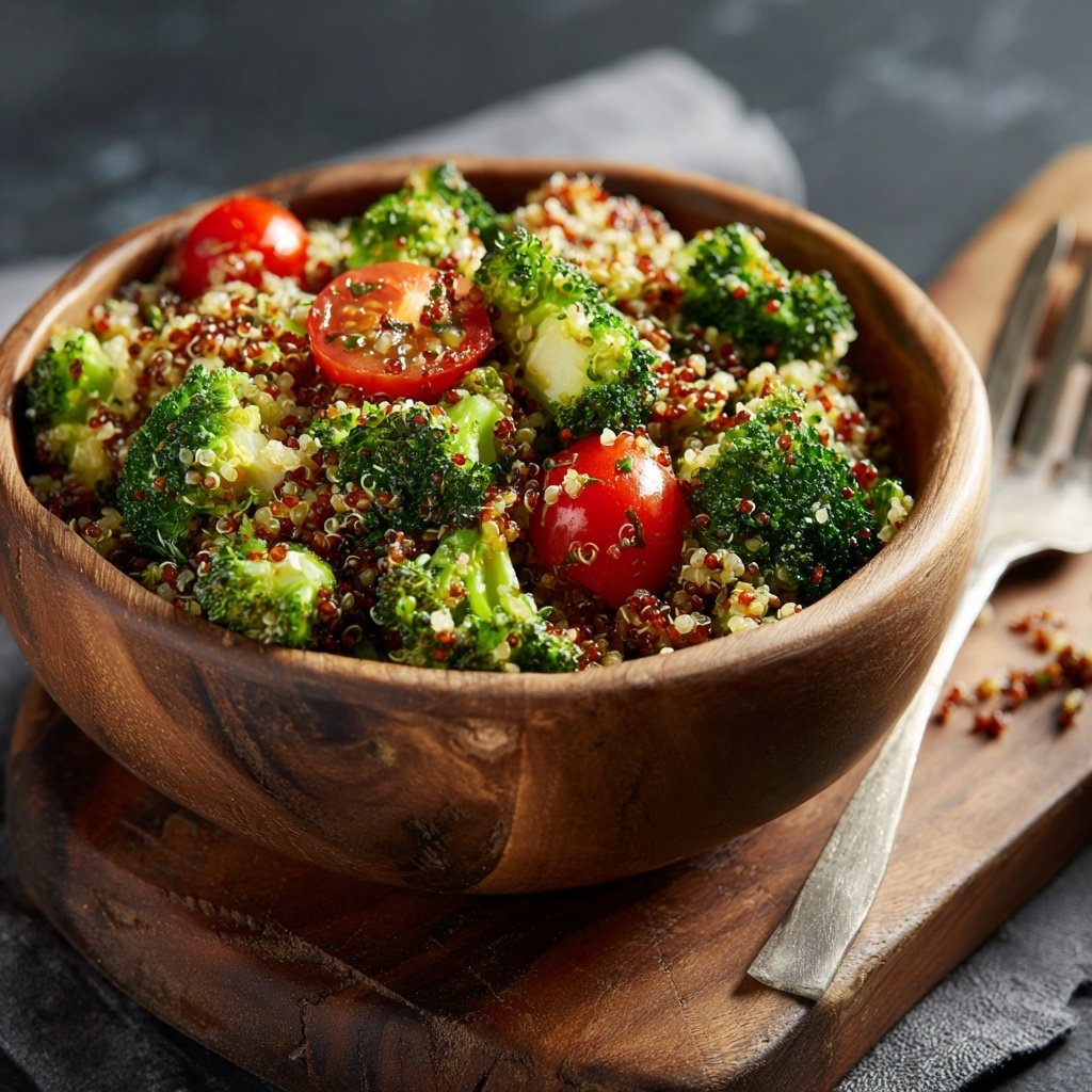 Kalorienarme Quinoa Bowl Mit Brokkoli
