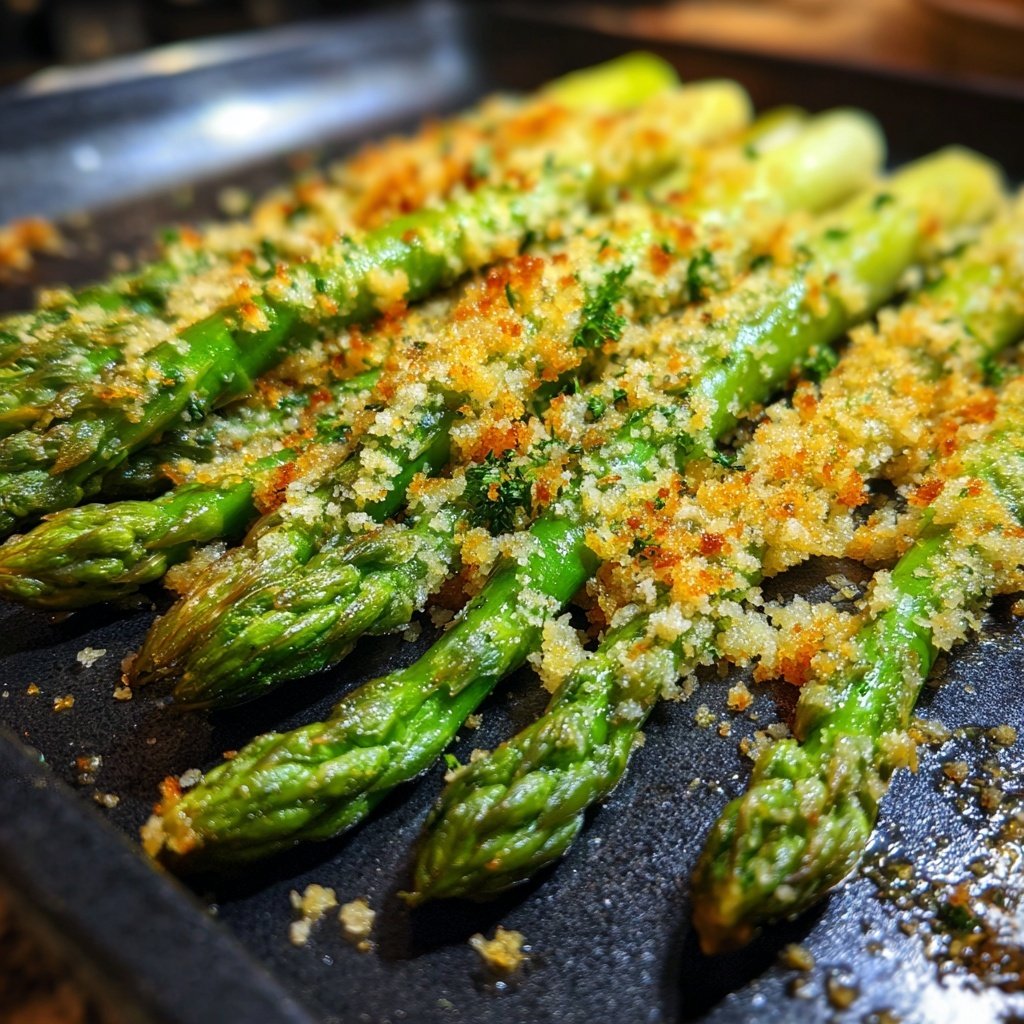 Grüner Spargel Mit Zitronen Kruste