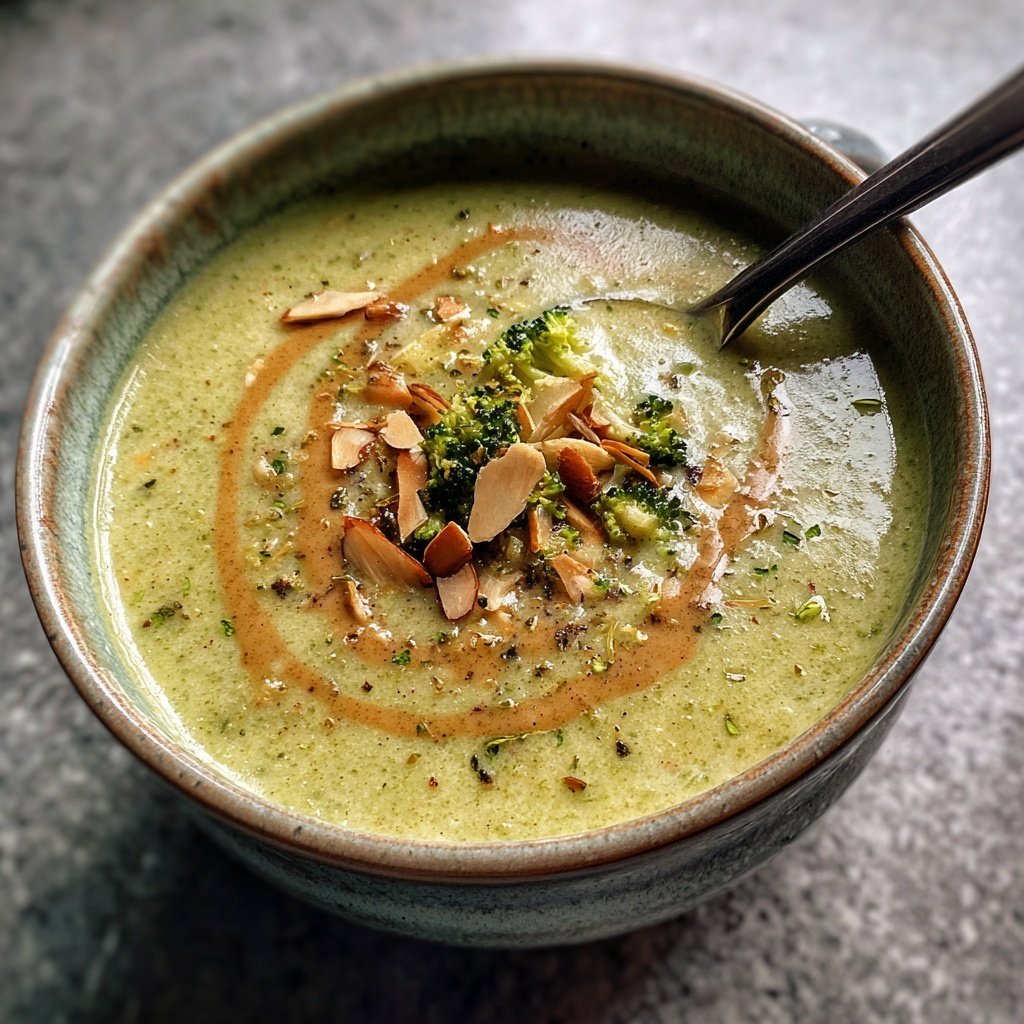 Brokkoli Suppe Mit Mandelmus