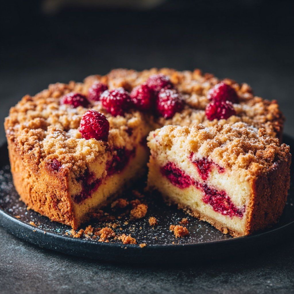 Streuselkuchen Mit Himbeeren