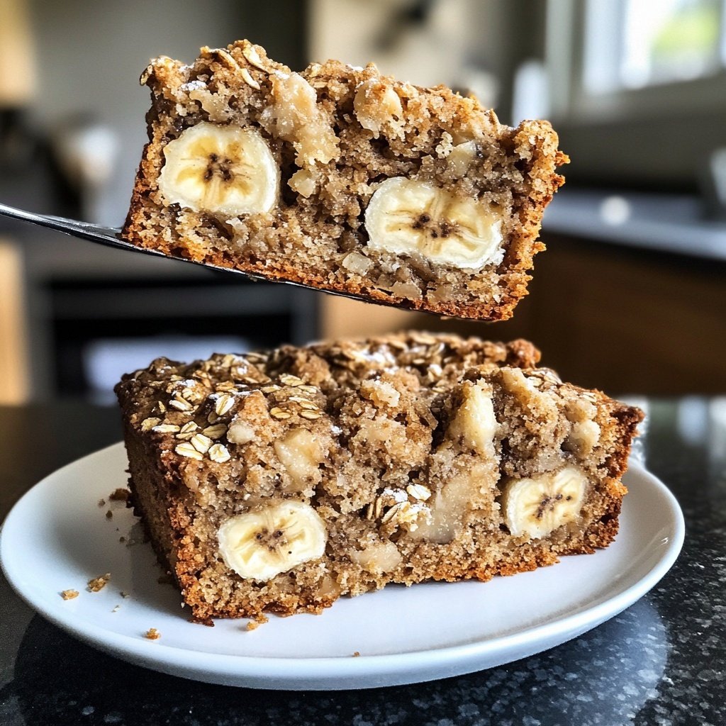 Bananenbrot mit Haferflocken