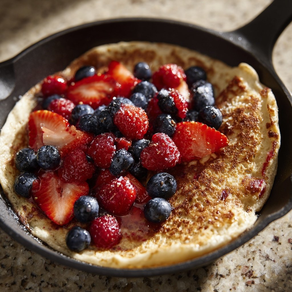 Pfannkuchen mit Beerenmix