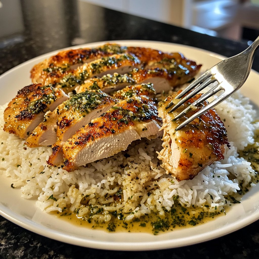 Hähnchenbrust mit Reis