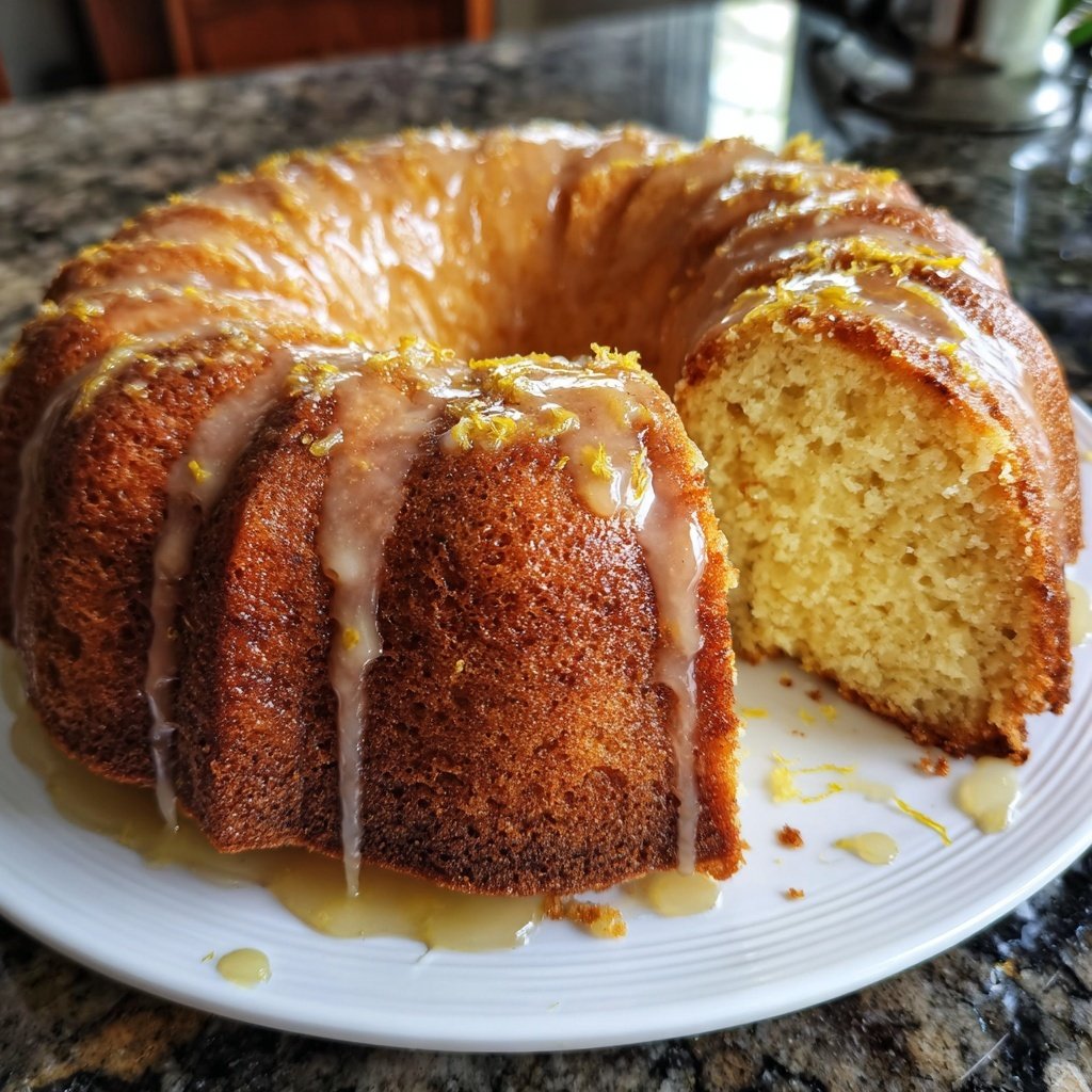 Zitronenkuchen mit Honig