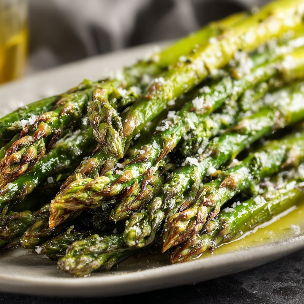 Grüner Spargel Aus Dem Ofen